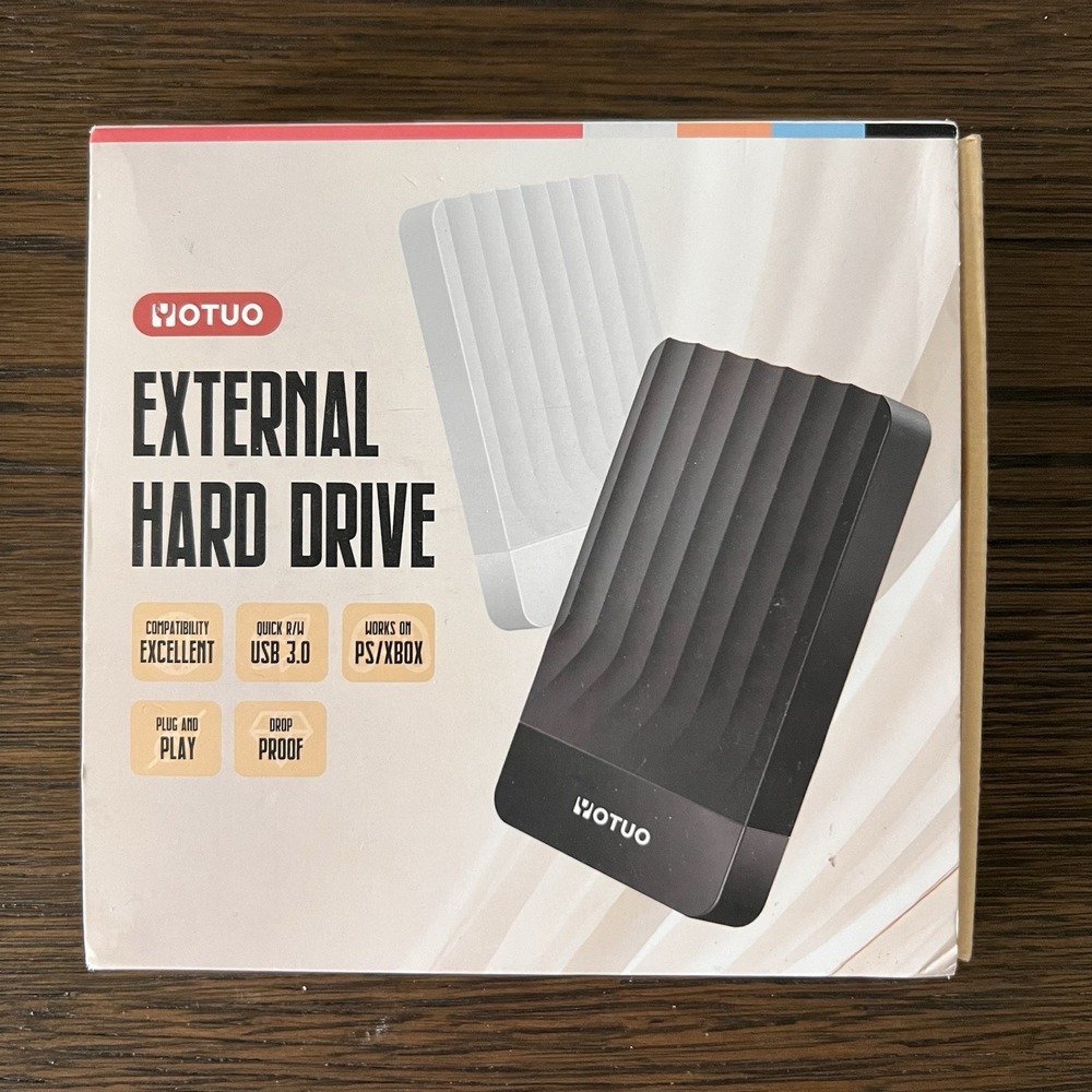 Yotuo Portable External Hard Drive 1TB USB 3.0 PC Mac OS PS4 PS5 Xbox